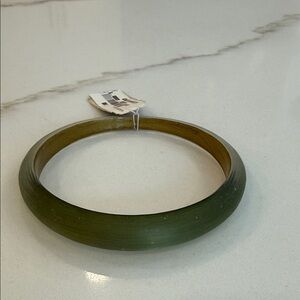NEW Alexis Bittar Tapered Green Bangle Bracelet